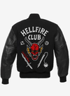 Stranger Things Hellfire Club Black Varsity Jacket - Recreated Inspired Edition