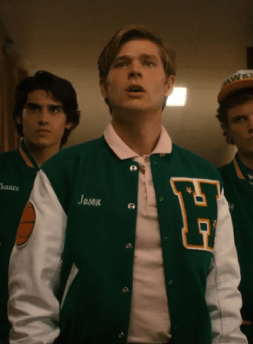 Stranger Things S4 Green Baseball Varsity Jacket - Recreated Inspired Edition