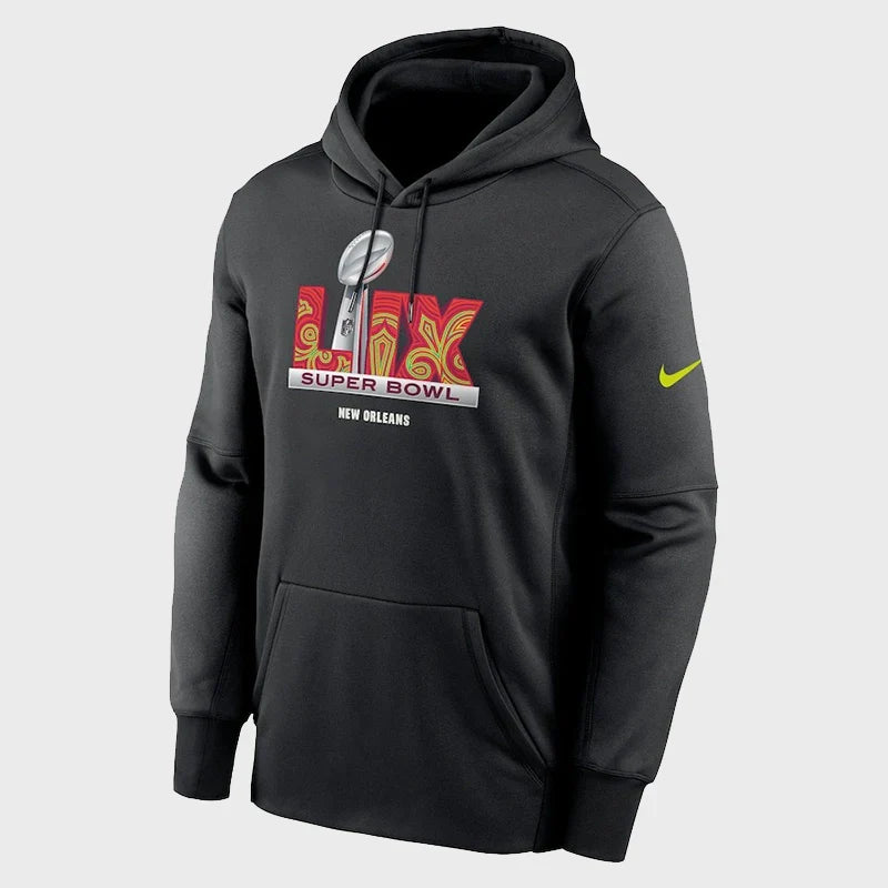 Super Bowl LIX Nike Black Club Hoodie - Recreated Inspired Edition