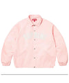 Supreme x Louis Vuitton Baseball Pink Jacket