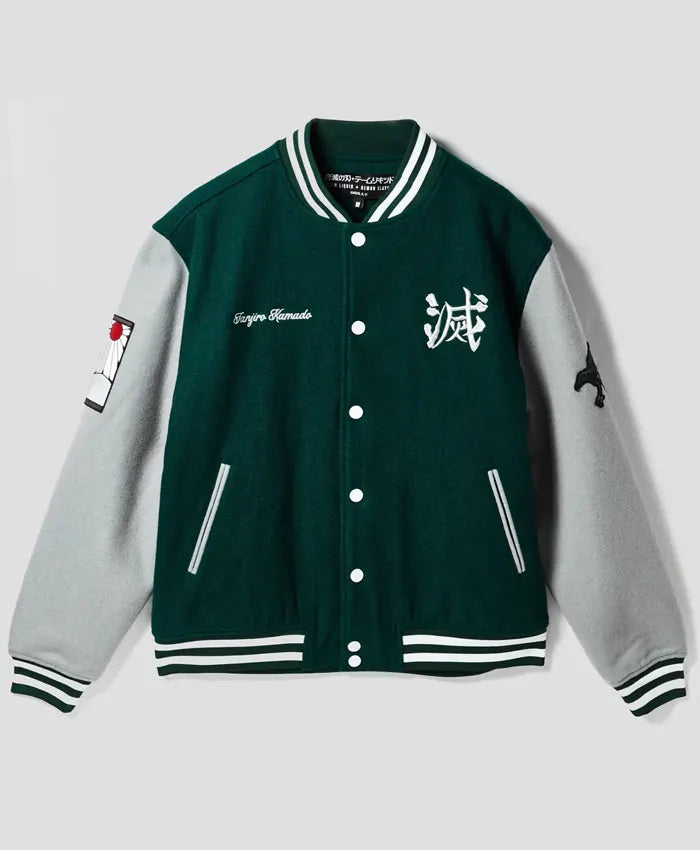 Tanjiro Wool Varsity Jacket - Recreated Inspired Edition
