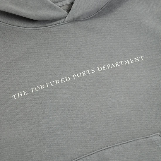 Taylor Swift The Tortured Poets Department Gray Hoodie - Recreated Inspired Edition