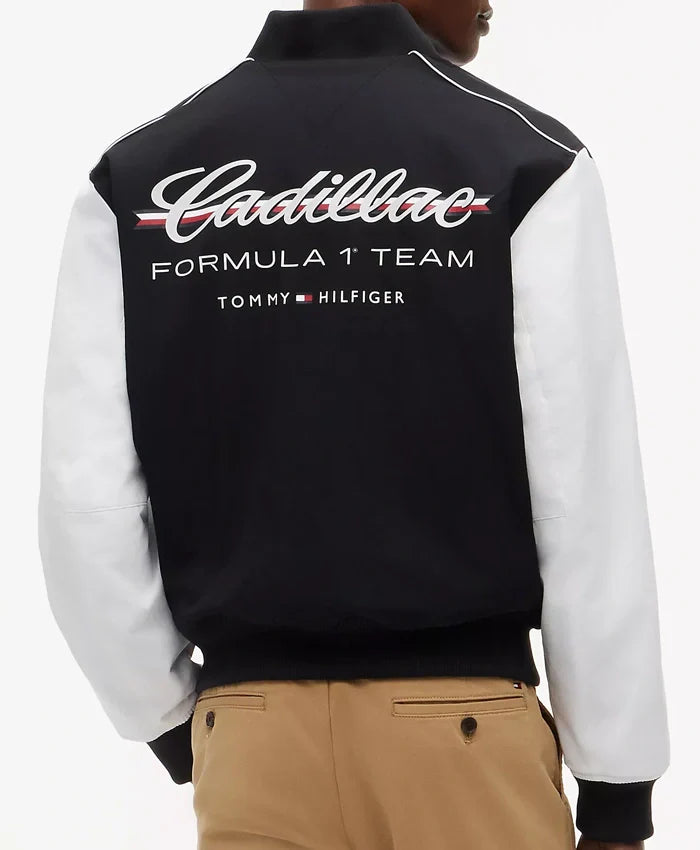 Tommy x Cadillac F1 Team Varsity Bomber Jacket - Recreated Inspired Edition