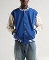 Unisex Blue And White Varsity Jacket - Recreated Inspired Edition