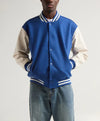 Unisex Blue And White Varsity Jacket - Recreated Inspired Edition