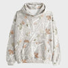 White Camo Abercrombie Essential Popover Hoodie - Recreated Inspired Edition