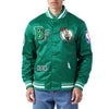 Boston Celtics Green Satin Varsity Jacket