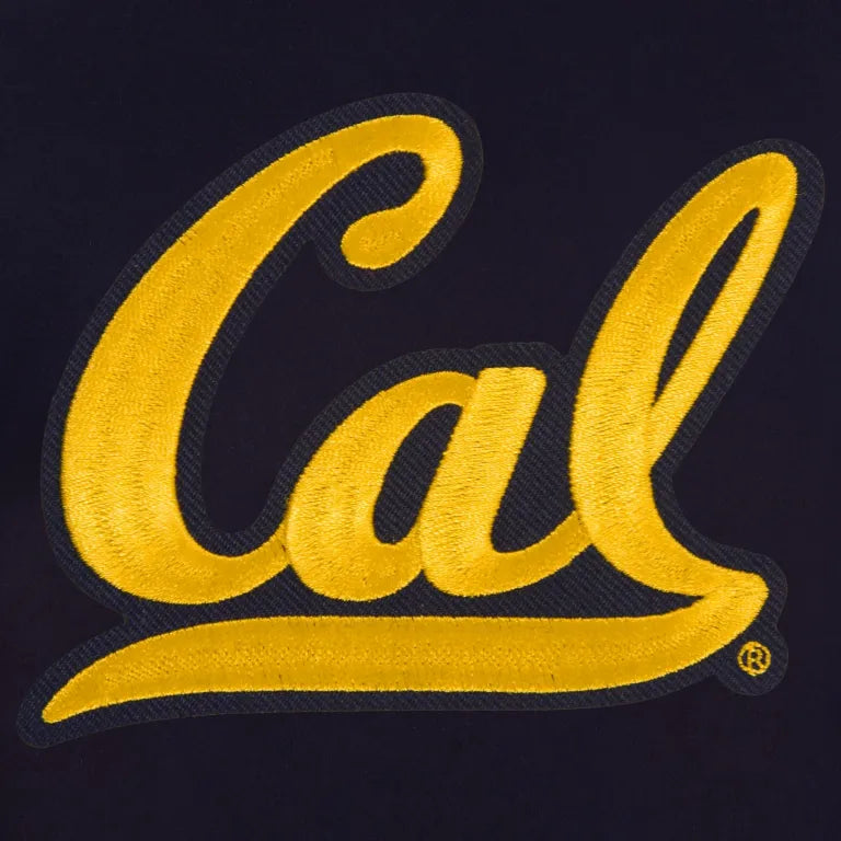 California Golden Bears One Color Full Wool Navy Varsity Jacket