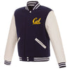 California Golden Bears Navy & White Wool/Leather Varsity Jacket