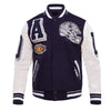 Dallas Cowboys Mashup Rib Varsity Wool/Leather Jacket - Recreated Inspired Edition