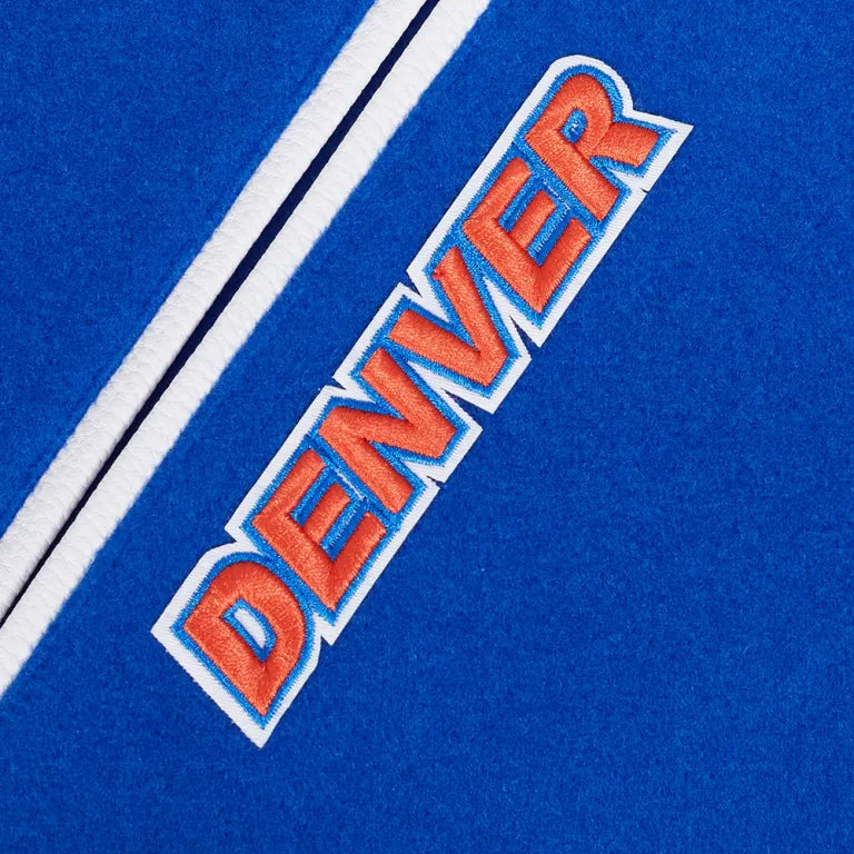 Denver Broncos Retro Classic Wool/Leather Varsity Jacket