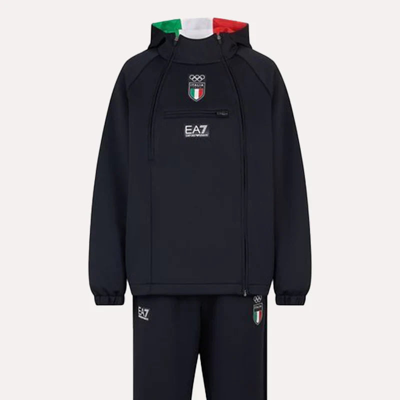 Paris 2024 Olympics Italia Zip Up Hoodie - Recreated Inspired Edition