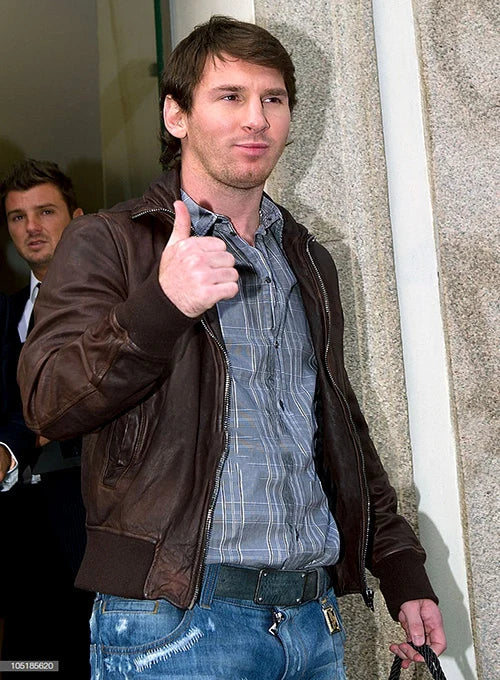 Lionel Messi Leather Jacket