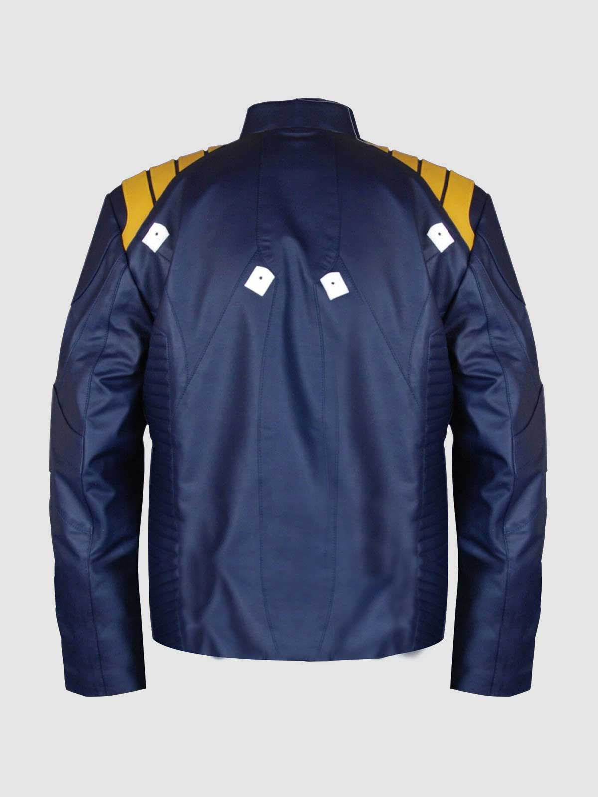 Blue Leather Jacket