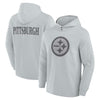 Pittsburgh Steelers FELT Gray Hoodie - Recreated Inspired Edition