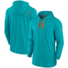 Miami Dolphins Sideline Hoodie - Recreated Inspired Edition Performance Long Sleeve T-Shirt