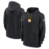 Pittsburgh Steelers Sideline Black Hoodie - Recreated Inspired Edition