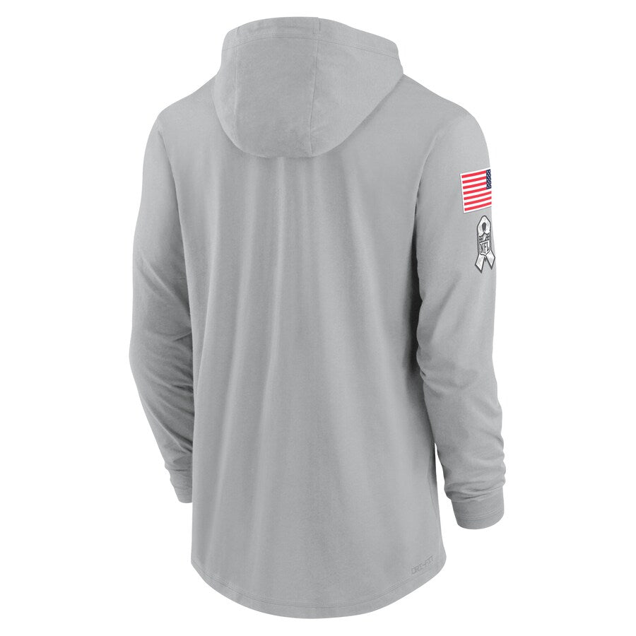 2024 Los Angeles Rams Salute to Service Long Sleeve Hooded