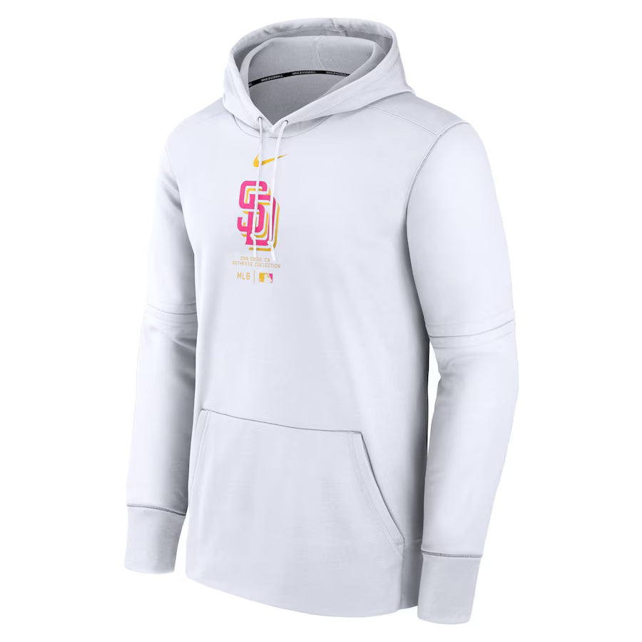 San Diego Padres White Hoodie - Recreated Inspired Edition