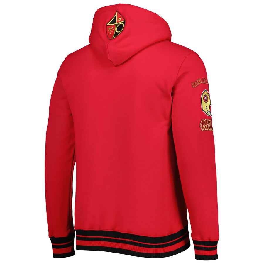 San Francisco 49ers Retro Fleece Pullover Hoodie - Recreated Inspired Edition