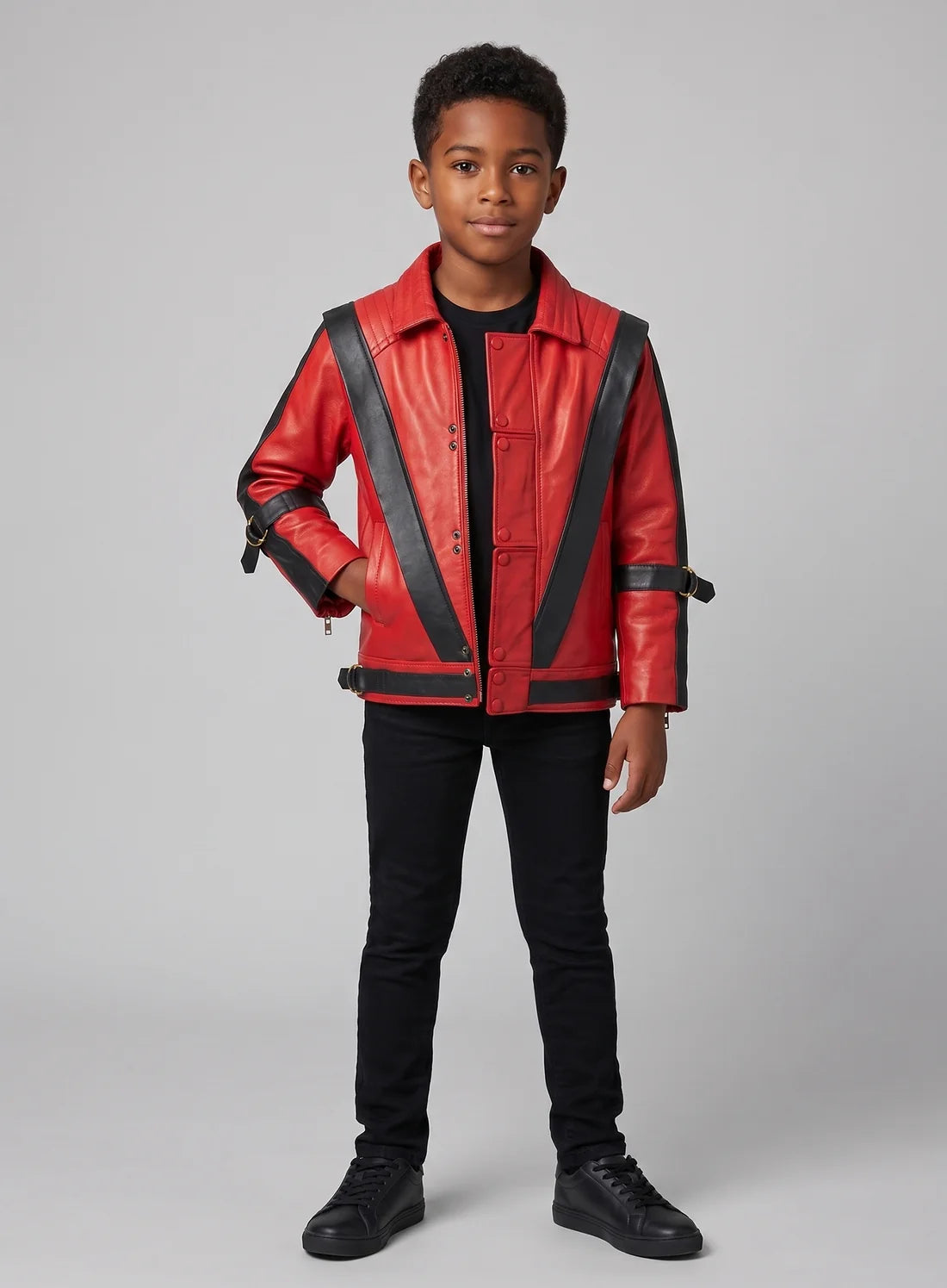 Michael Jackson Thriller Kids Leather Jacket