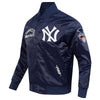 New York Yankees Modern Originals Navy Satin Varsity Jacket