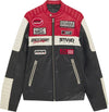 Men's Racing Style Leather Jacket – Moto Biker Retro Café Racer Fashionwear