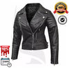 TREVA'S Women's Leather Motorcycle Jacket – Infinity Bikers Riding Jacket
