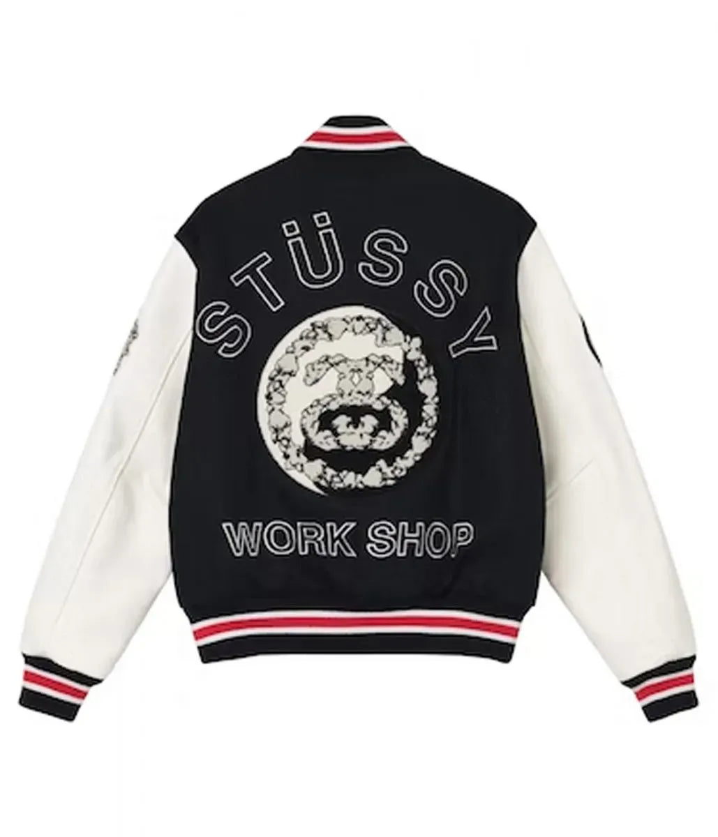 Varsity Denim Tears X Our Legacy TTL Black and White Jacket - Recreated Inspired Edition
