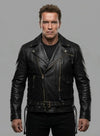 Terminator 2 Arnold Schwarzenegger Leather Jacket