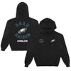 Born x Raised Black Philadelphia Eagles Chrome Rocker Hoodie - Recreated Inspired Edition