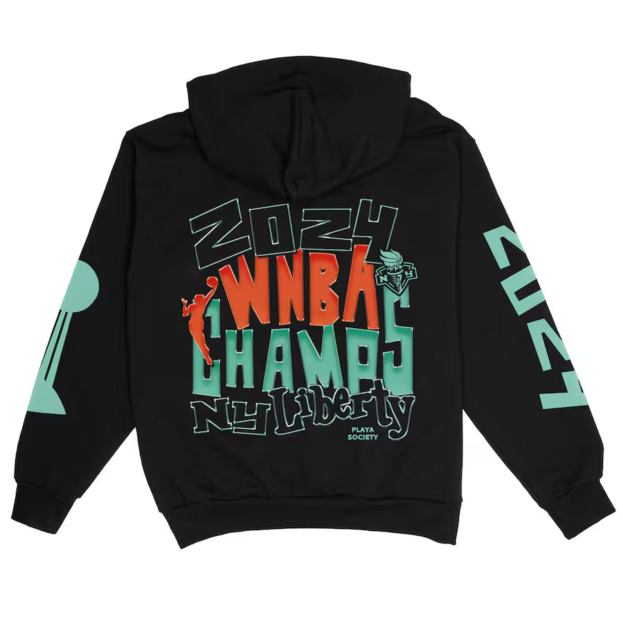 Playa Society New York Liberty 2024 WNBA Champions Hoodie - Recreated Inspired Edition