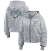 Philadelphia Eagles Grey Zip-Up Hoodie - Recreated Inspired Edition