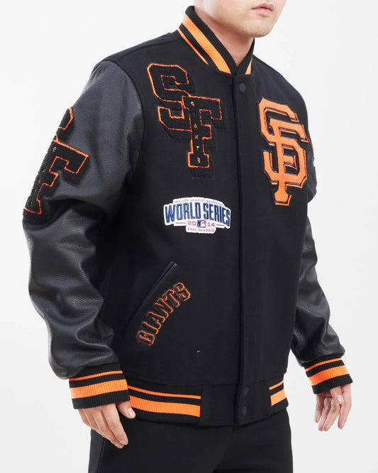 San Francisco Giants Black Letterman Jacket