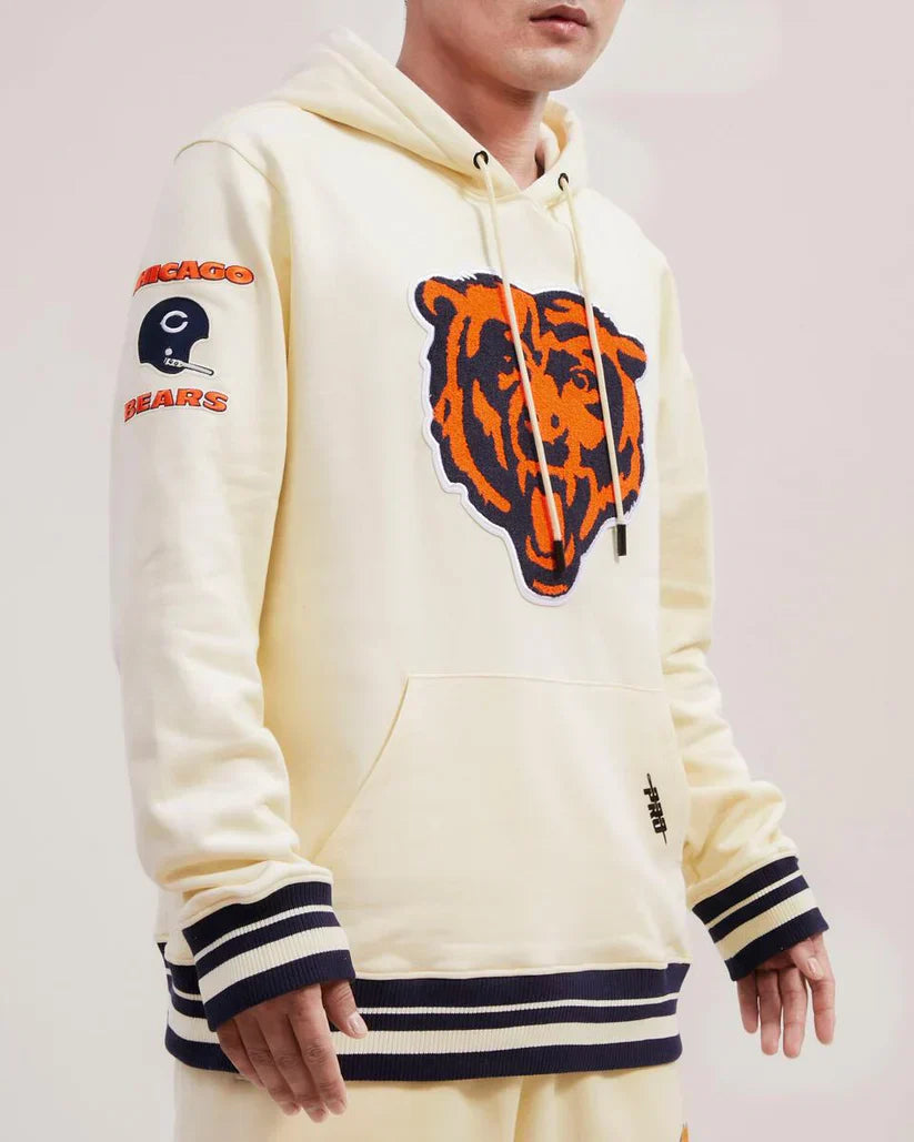 Chicago Bears Pro Standard Cream Neutral Hoodie - Recreated Inspired Edition