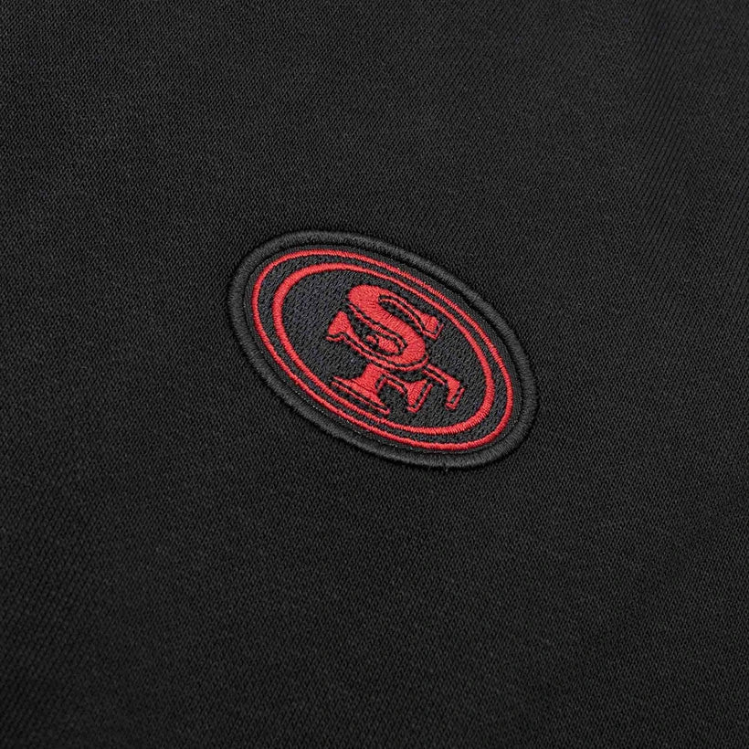San Francisco 49ers Grey Sideline Full-Zip Hoodie - Recreated Inspired Edition
