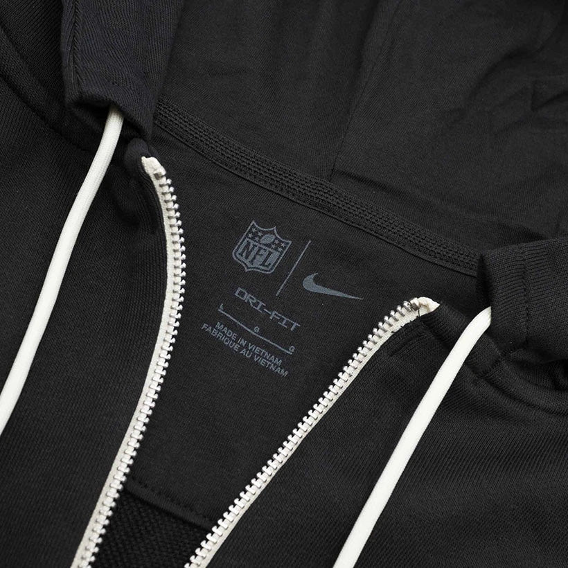 San Francisco 49ers Grey Sideline Full-Zip Hoodie - Recreated Inspired Edition