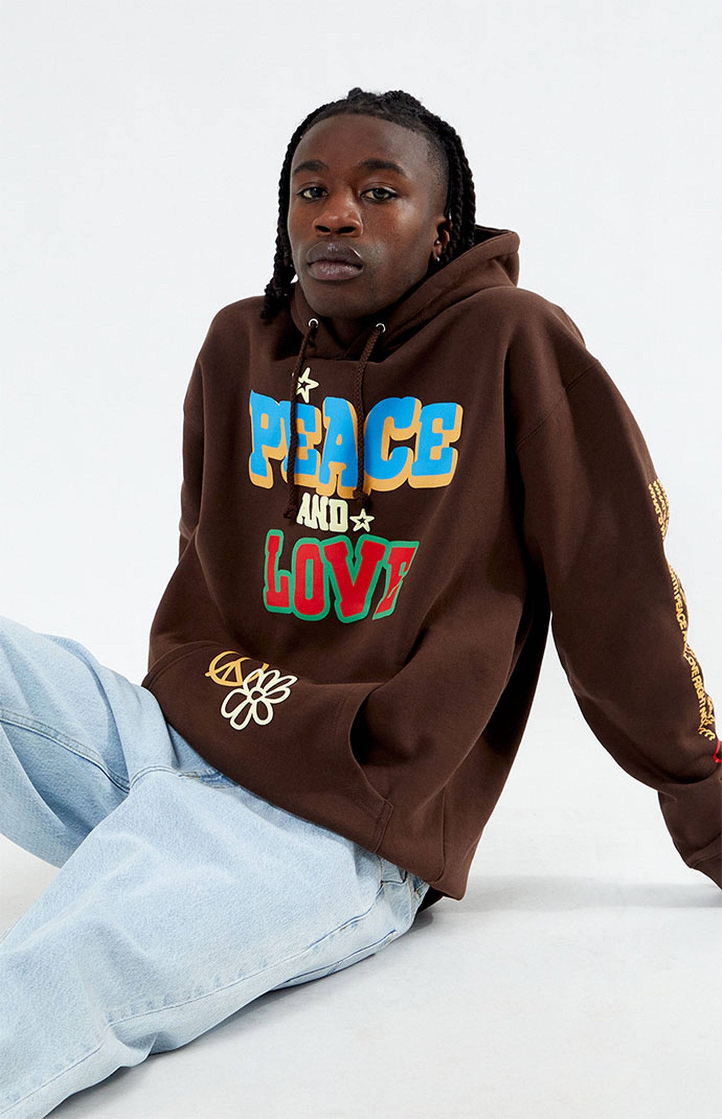 Peace And Love Hoodie - Recreated Inspired Edition