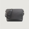 The Carismatico Grey Leather Messenger Bag
