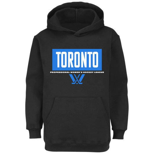 Toronto PWHL Black Pullover Hoodie - Recreated Inspired Edition