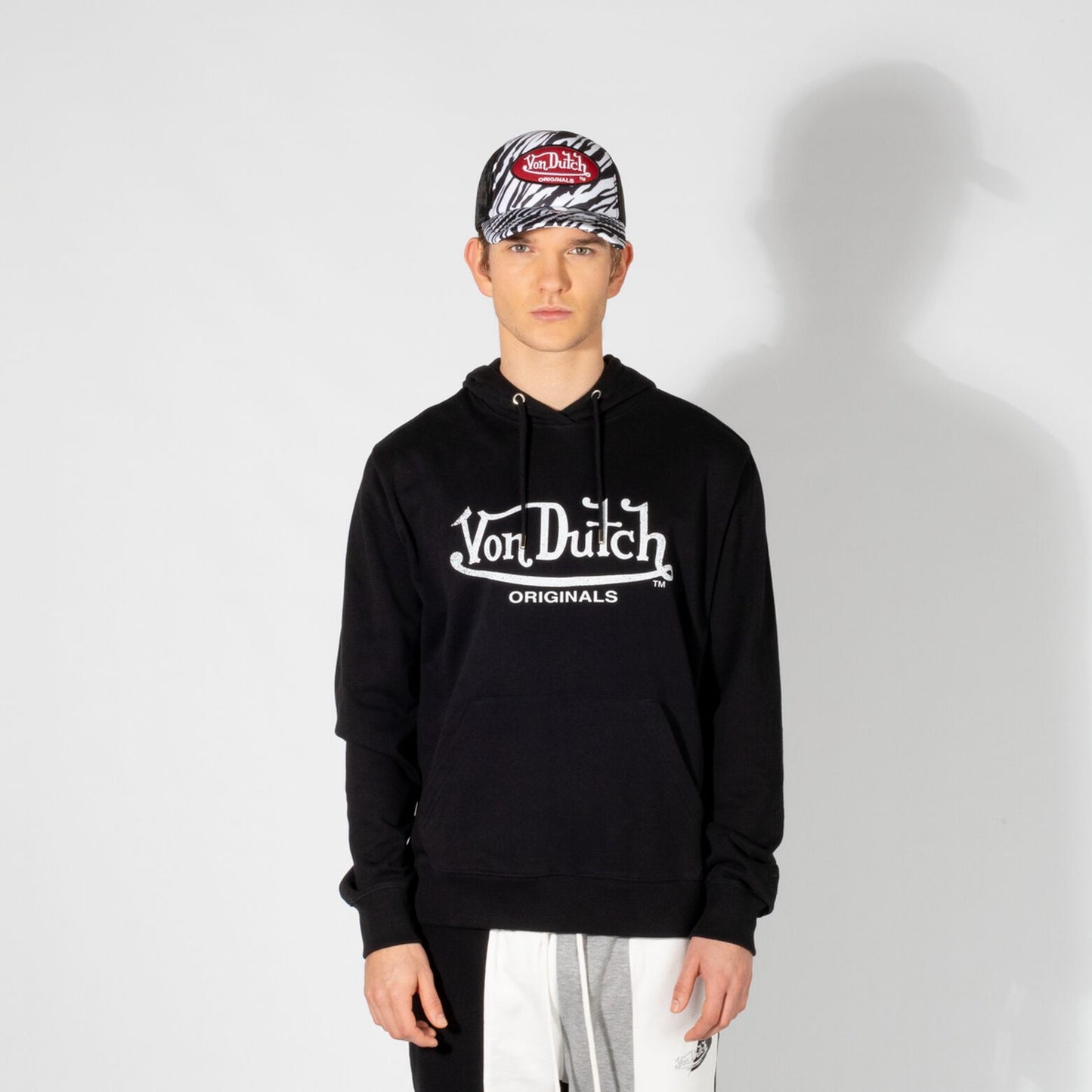 Von Dutch Originals Black Pullover Hoodie - Recreated Inspired Edition