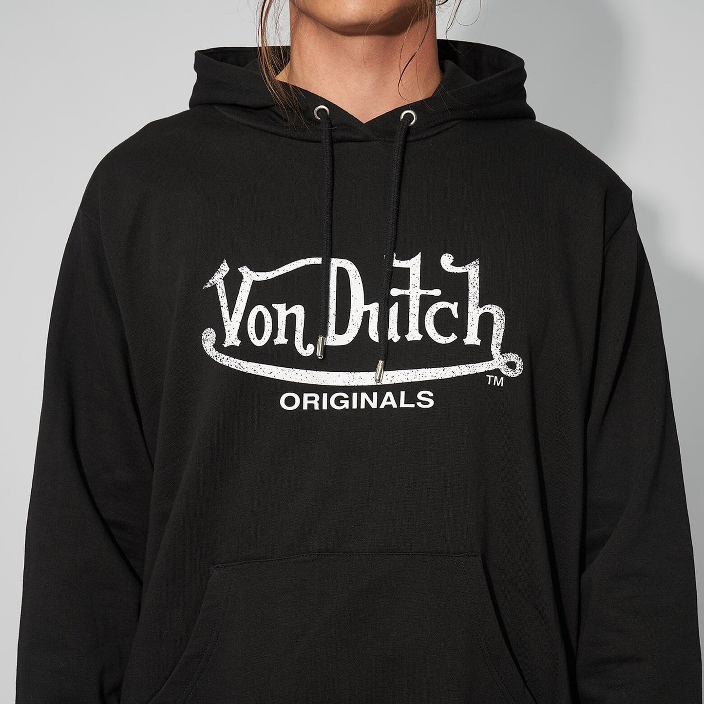 Von Dutch Originals Black Pullover Hoodie - Recreated Inspired Edition