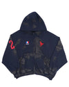 Balenciaga Distressed Polo Zip-Up Hoodie - Recreated Inspired Edition
