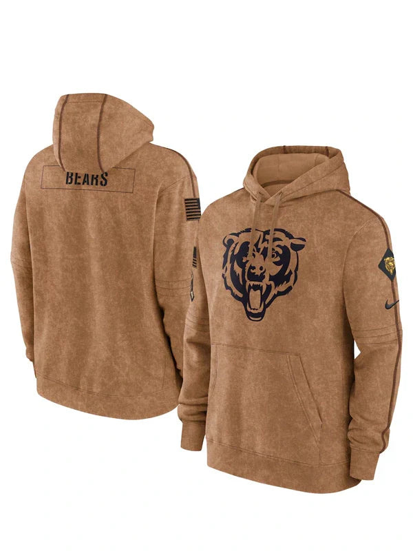 2023 Chicago Bears Salute To Service Hoodie - Recreated Inspired Edition