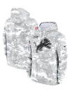2024 Detroit Lions Arctic Camo Salute to Service Hoodie - Recreated Inspired Edition