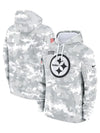 2024 Pittsburgh Steelers Arctic Camo Salute to Service Hoodie - Recreated Inspired Edition