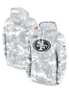 2024 San Francisco 49ers Arctic Camo Salute to Service Hoodie - Recreated Inspired Edition