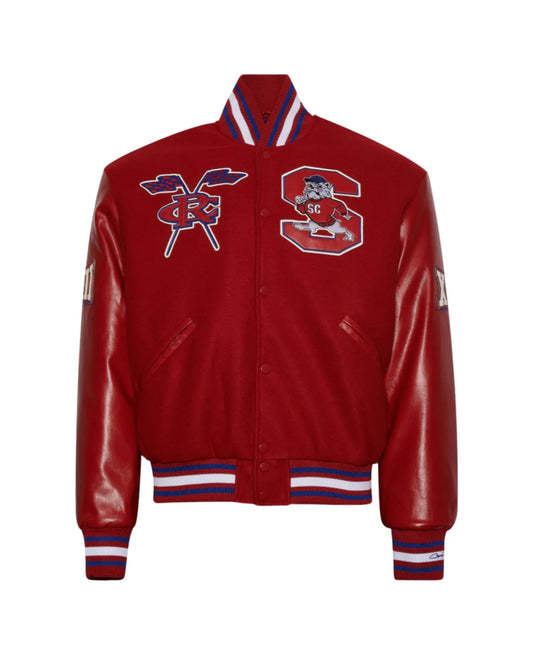 South Carolina State University Red Varsity Jacket - Recreated Inspired Edition