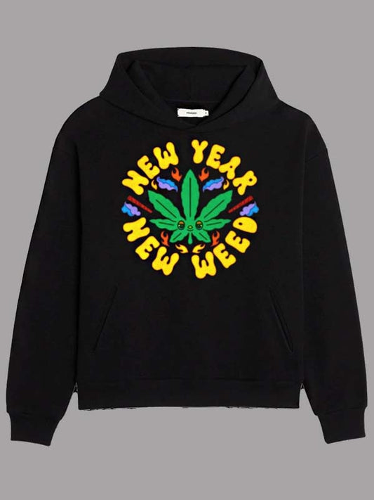 New Year New Weed Hoodie - Recreated Inspired Edition