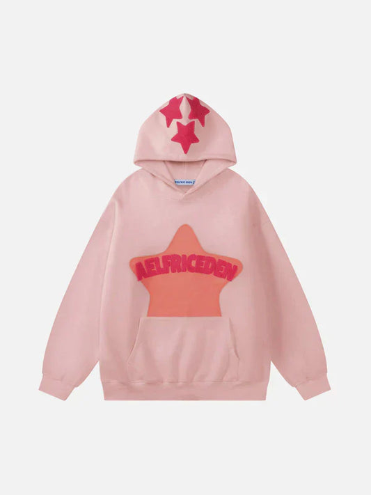 Vintage Embroidery Star Hoodie - Recreated Inspired Edition